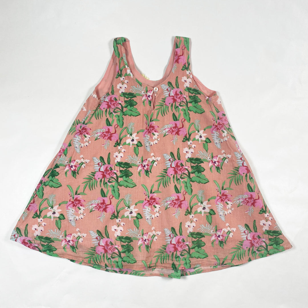 Louise Misha salmon flower dress with tassels 6Y 3