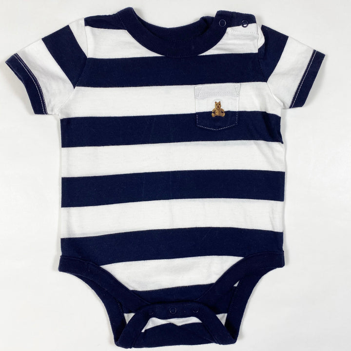 Gap bold navy stripe body 3-6M 1