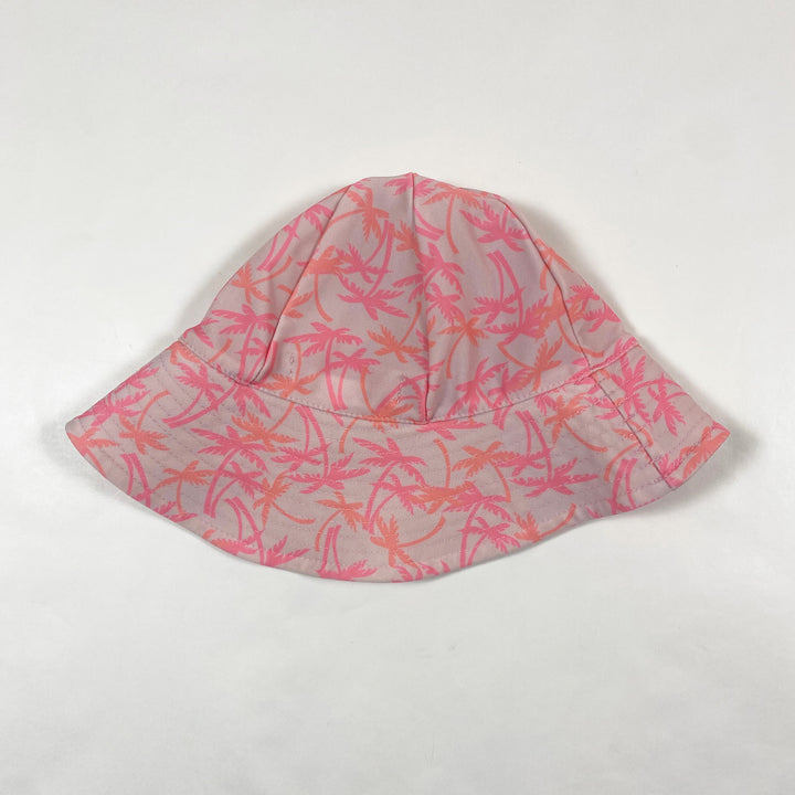 Petit Crabe neon pink palm sun hat UPF 50+ 0-2Y 3