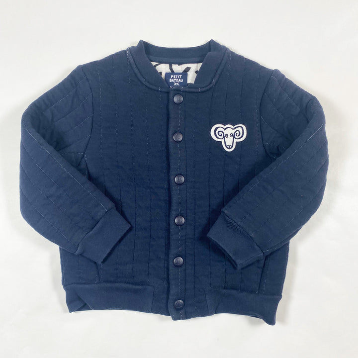 Petit Bateau navy padded bomber jacket 5A 1