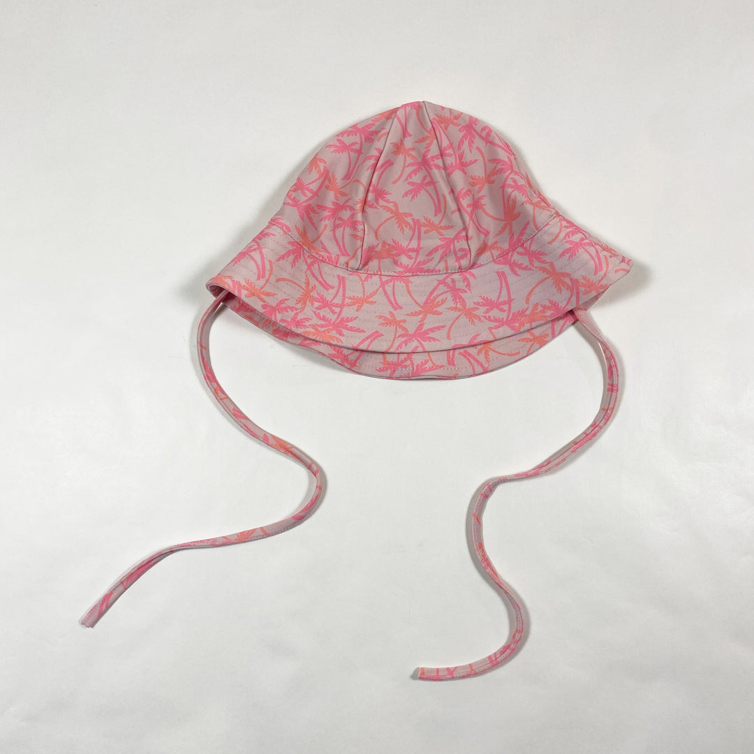 Petit Crabe neon pink palm sun hat UPF 50+ 0-2Y 1