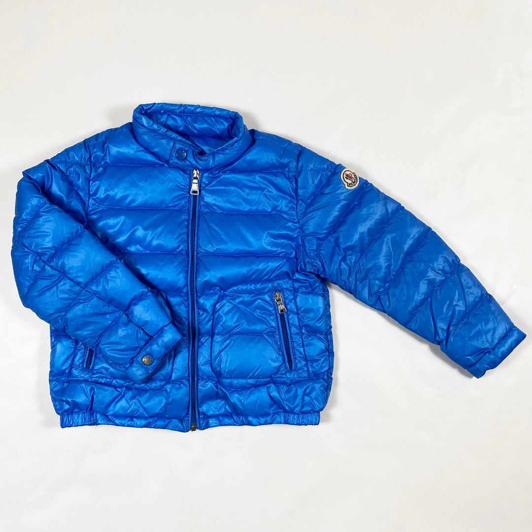 Moncler blue lightly padded down transition jacket 3Y 1