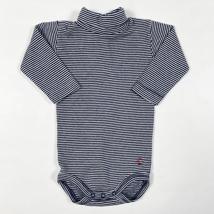 Petit Bateau striped turtleneck body 3M/60 1