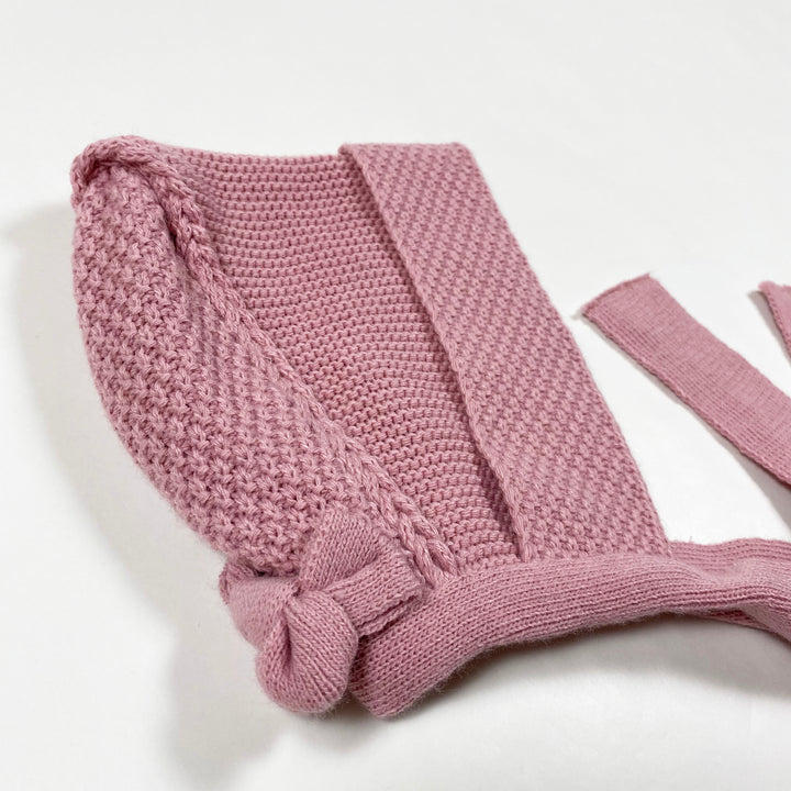 Sardon soft purple knit bonnet 18M 2