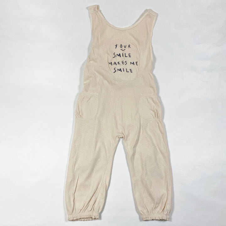 Zara ecrufarbener Jumpsuit 3-4Y/104