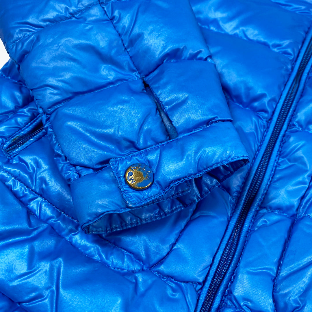 Moncler blue lightly padded down transition jacket 3Y 2