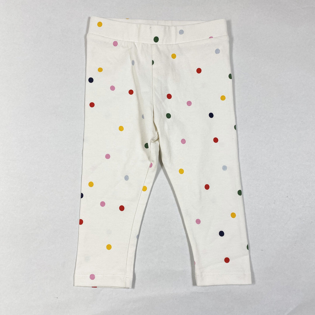 Minimarket white leggings with polka dots