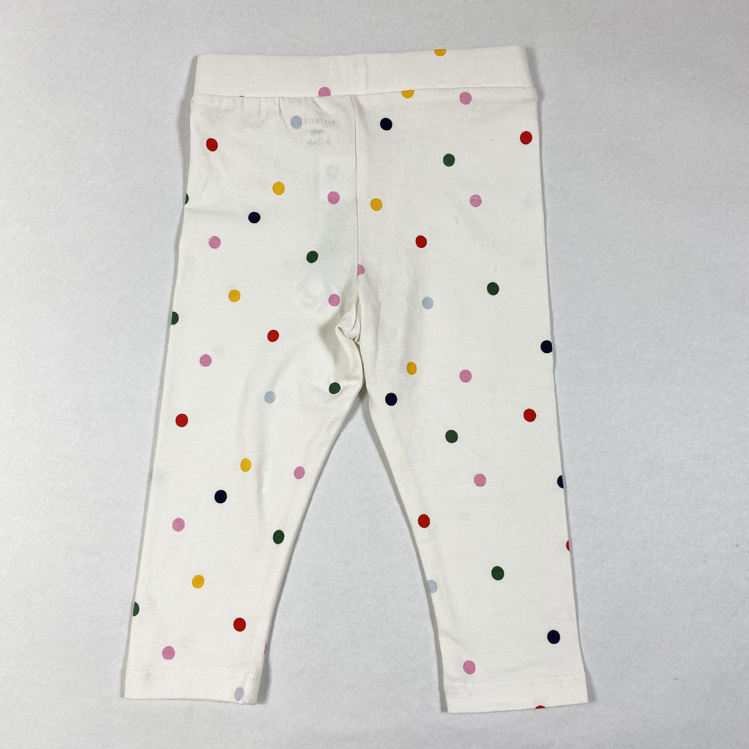 Minimarket white leggings with polka dots