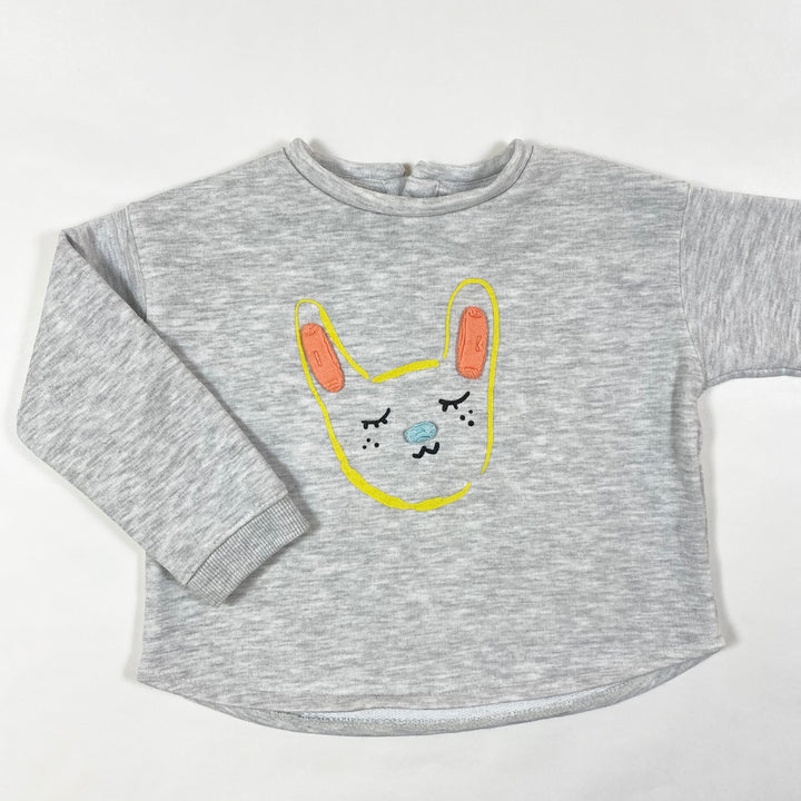 Zara grey cat sweatshirt 12-18M/86