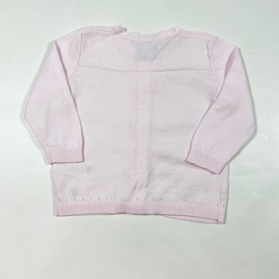 Petit Bateau pink pointelle cardigan 6M/67 3