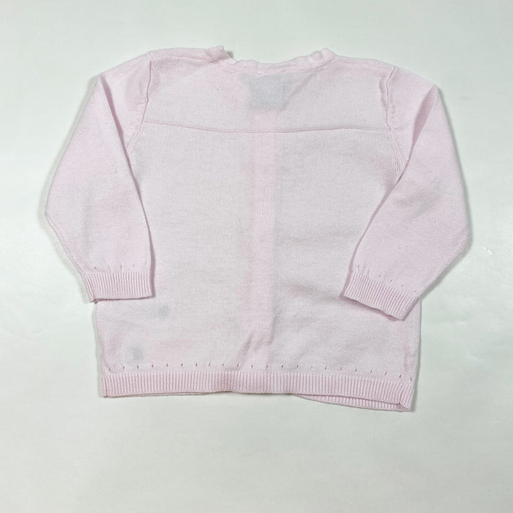 Petit Bateau pink pointelle cardigan 6M/67 3