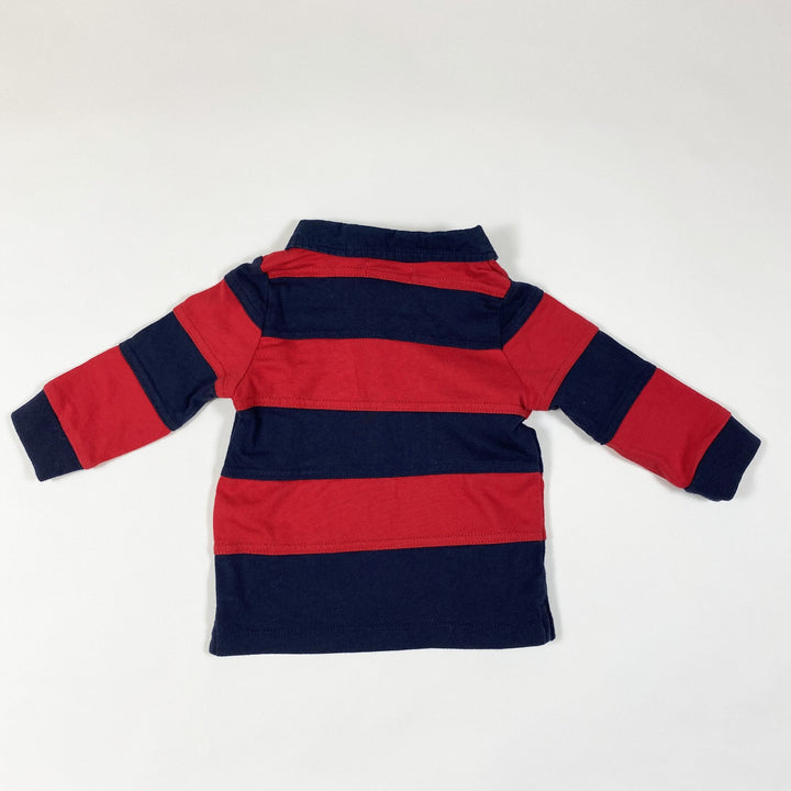 Ralph Lauren red and blue long-sleeved rugby shirt 9M