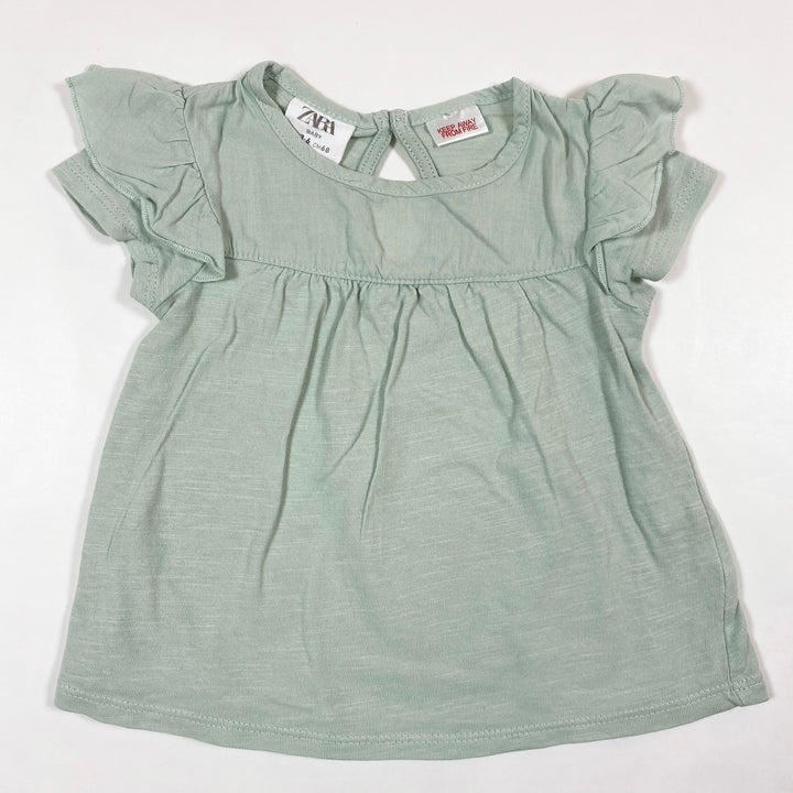 Zara faded green tunic 3-6M/68 1