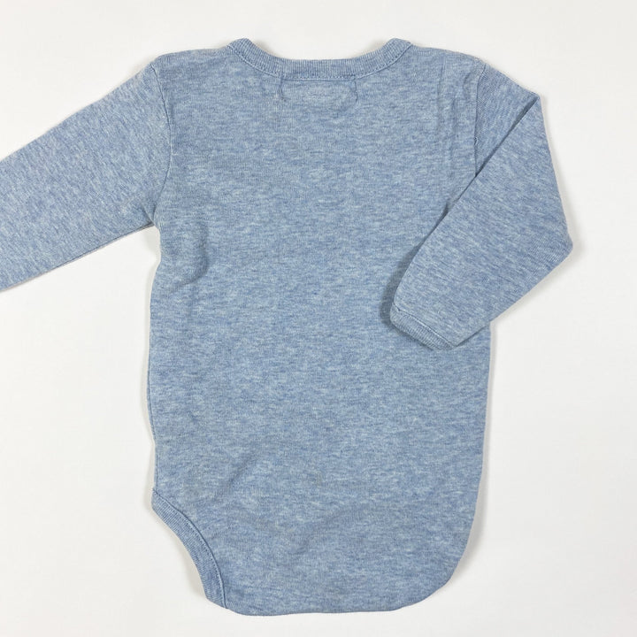 Serendipity Organics baby blue long-sleeved wrap body 50/NB