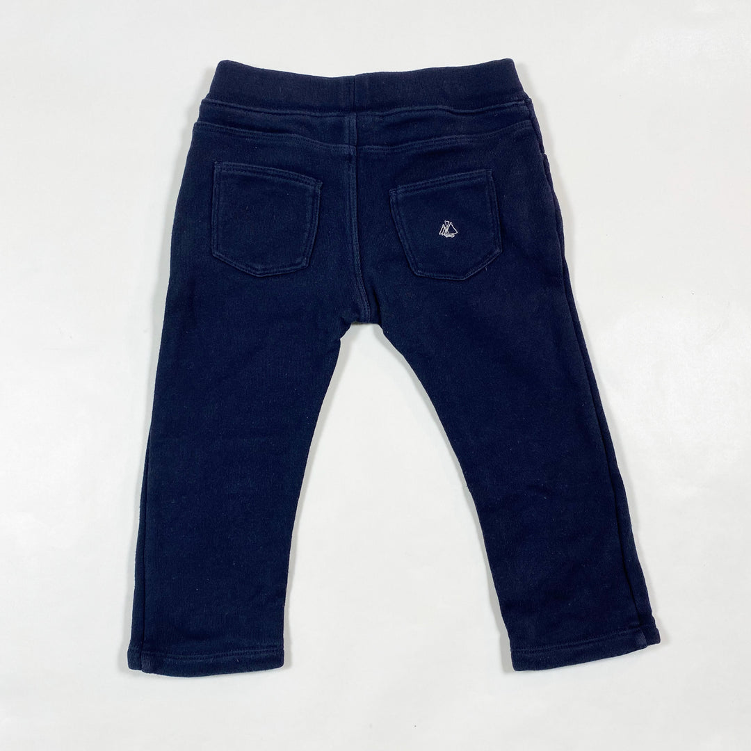 Petit Bateau navy sweatpants 18M/81 2