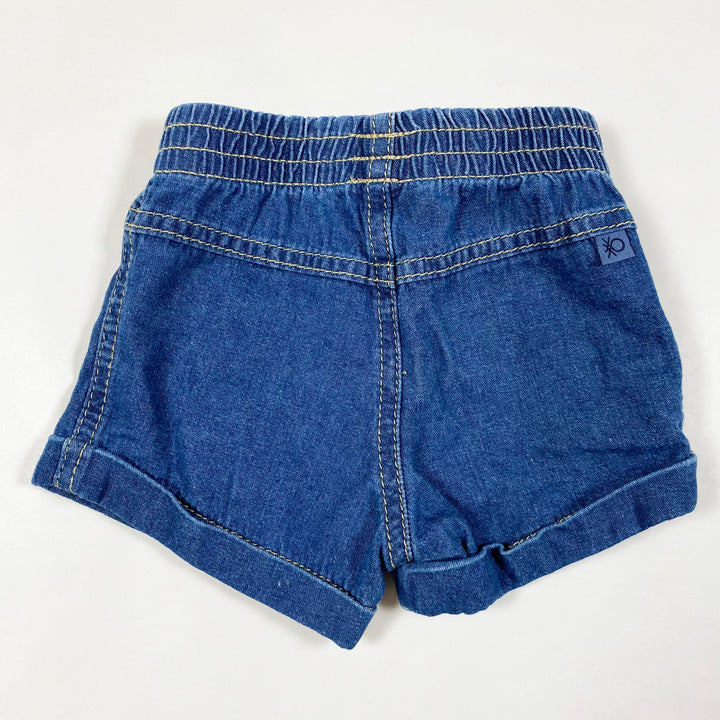 Benetton soft denim shorts 6-9M/68 2