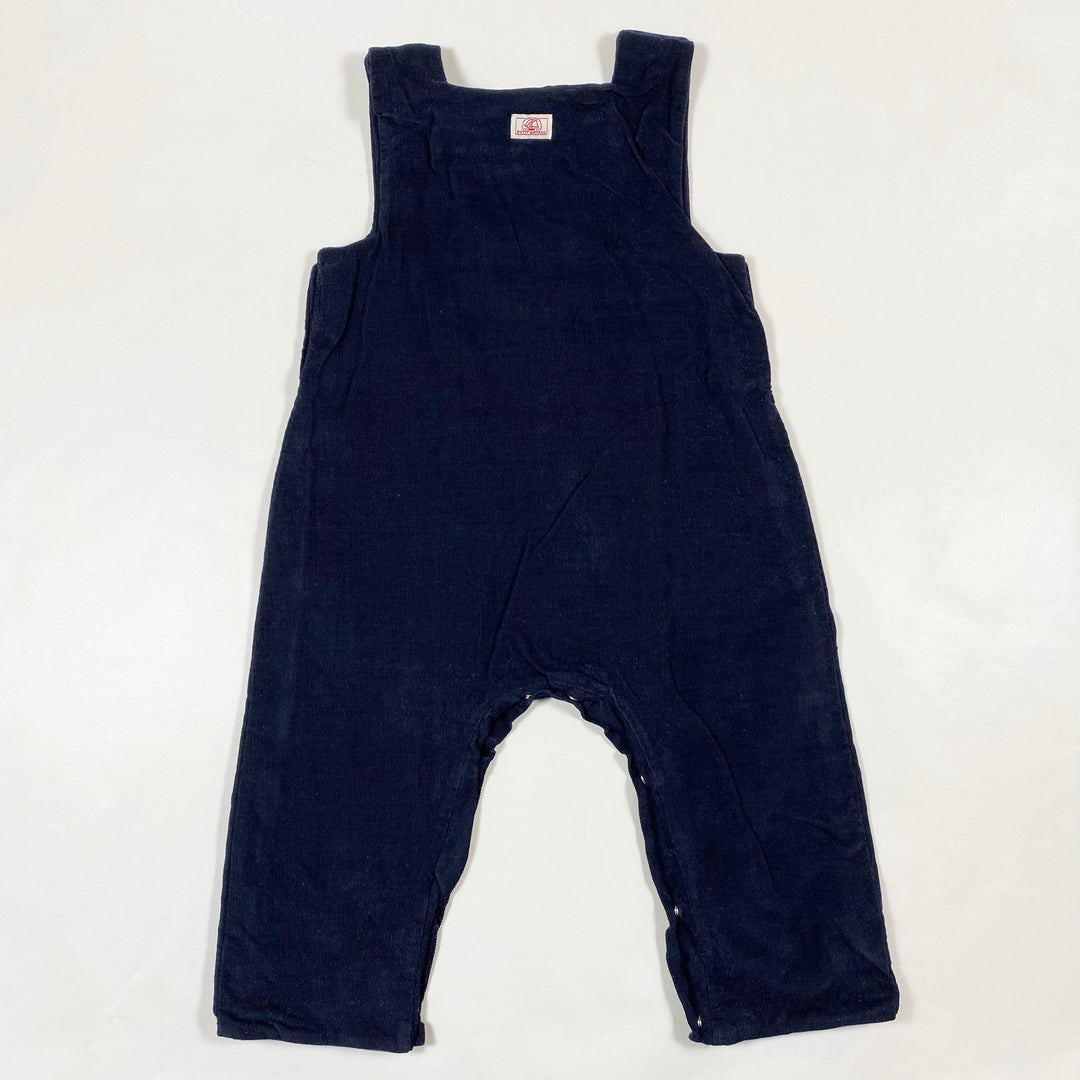 Petit Bateau navy corduroy dungarees 6M/67 3