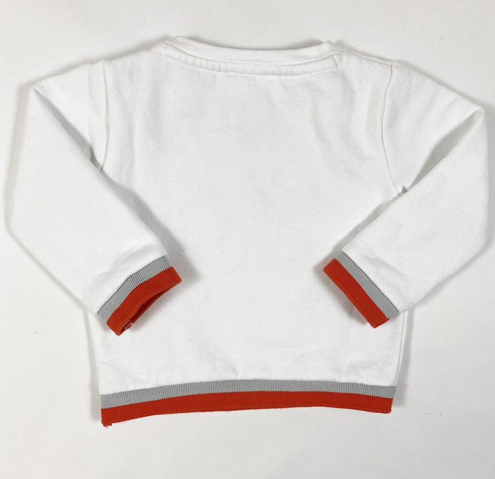 Jacadi white print sweatshirt 18M