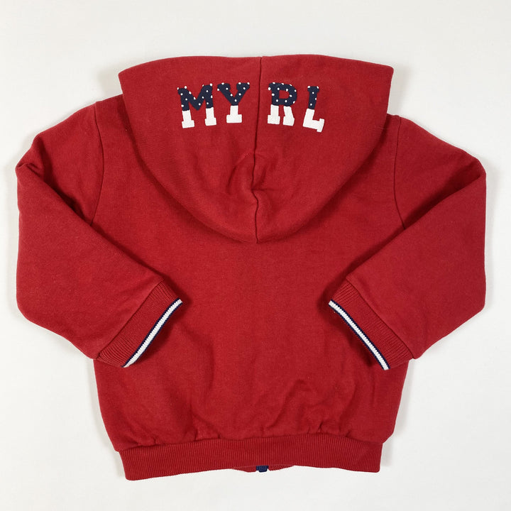 Mayoral red hooded sweatshirt 12M