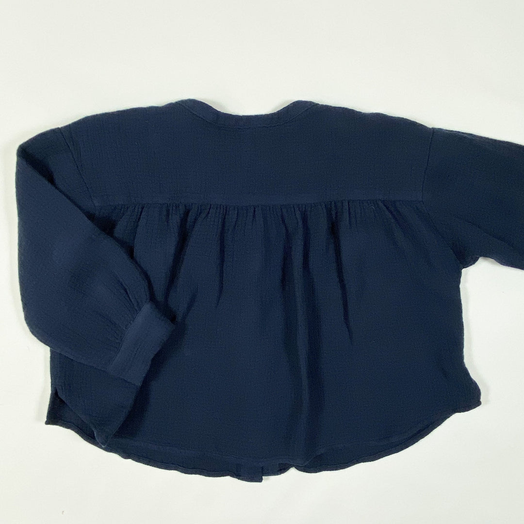 Morley navy muslin blouse  4Y