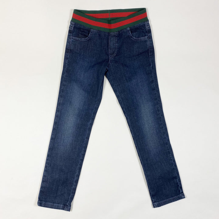 Gucci Kids schmale dunkelblaue Stretch-Jeans 5Y