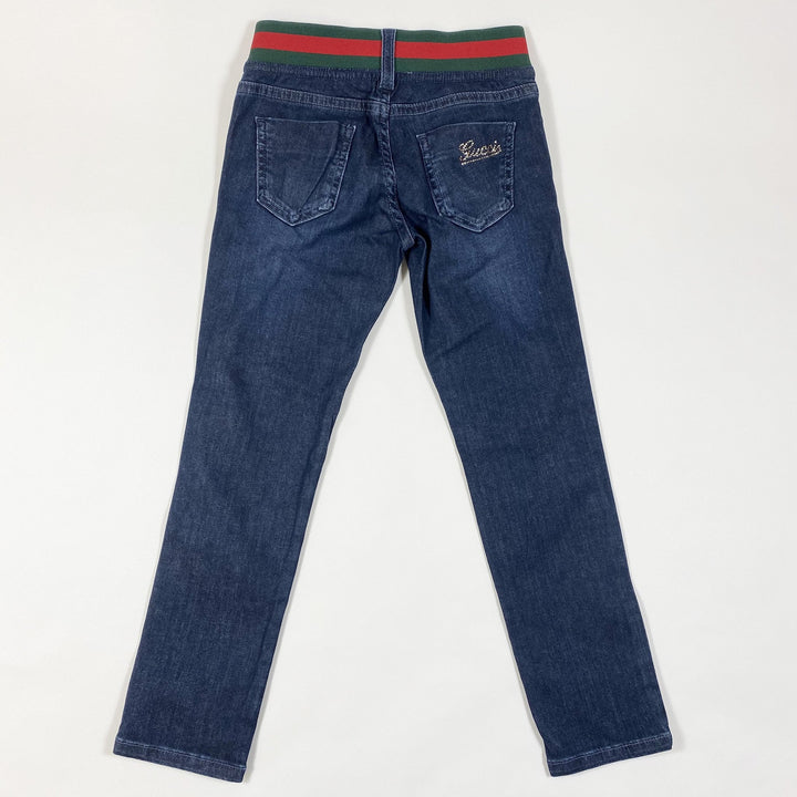 Gucci Kids schmale dunkelblaue Stretch-Jeans 5Y