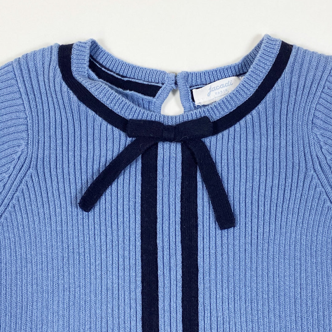 Jacadi two-tone blue knit dress 2Y/86cm