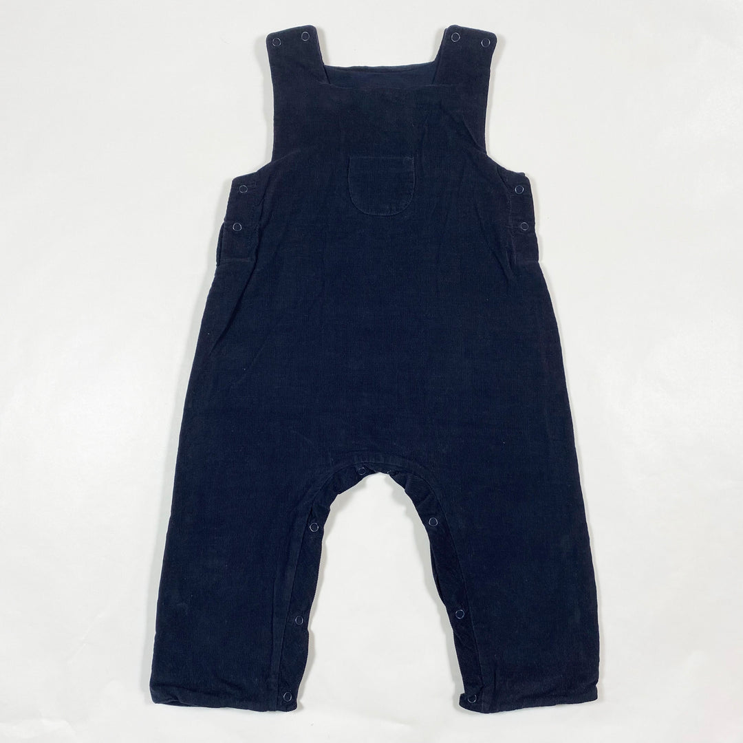 Petit Bateau navy corduroy dungarees 6M/67 1