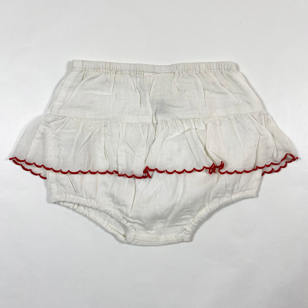 Louise Misha ecru embroidered bloomers 6M 2