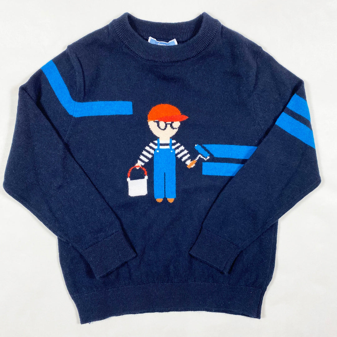 Jacadi navy boy wool blend knitted sweater 3Y/96 1