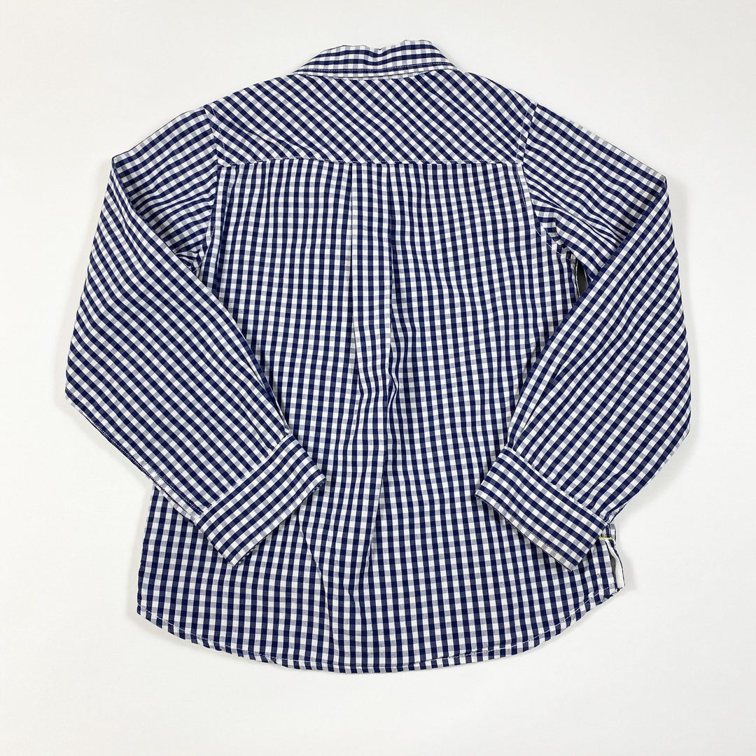 Jacadi marinefarbenes Gingham-Hemd 6Y