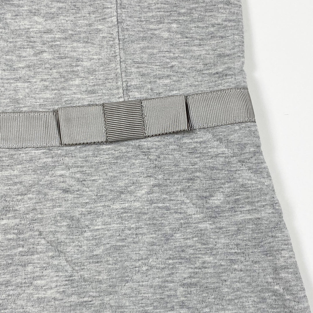 Jacadi grey short-sleeved dress with quilted skirt 4Y/104cm