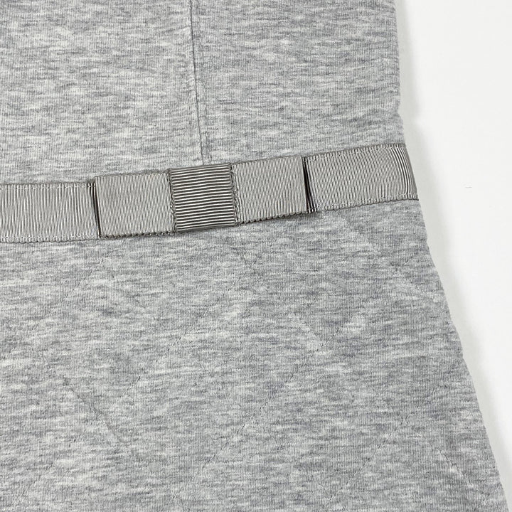 Jacadi grey short-sleeved dress with quilted skirt 4Y/104cm