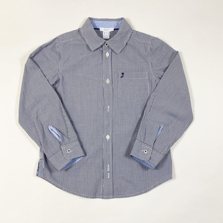 Jacadi navy fine checked shirt 6Y/116cm