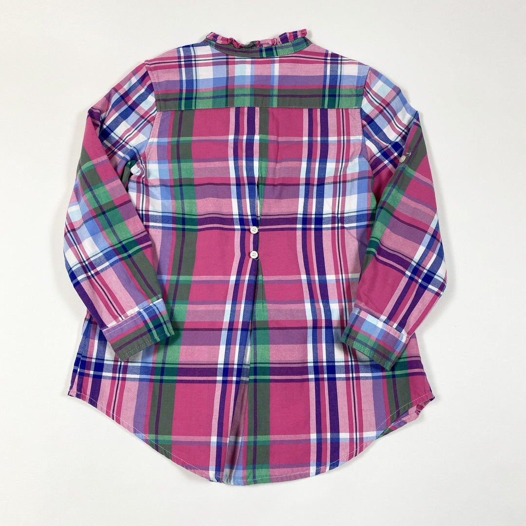 Ralph Lauren pink plaid brushed cotton tunic blouse 5Y