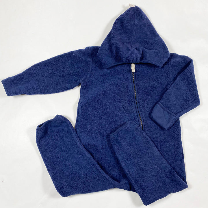 Hess Natur navy organic teddy fleece overall 3Y/98 1