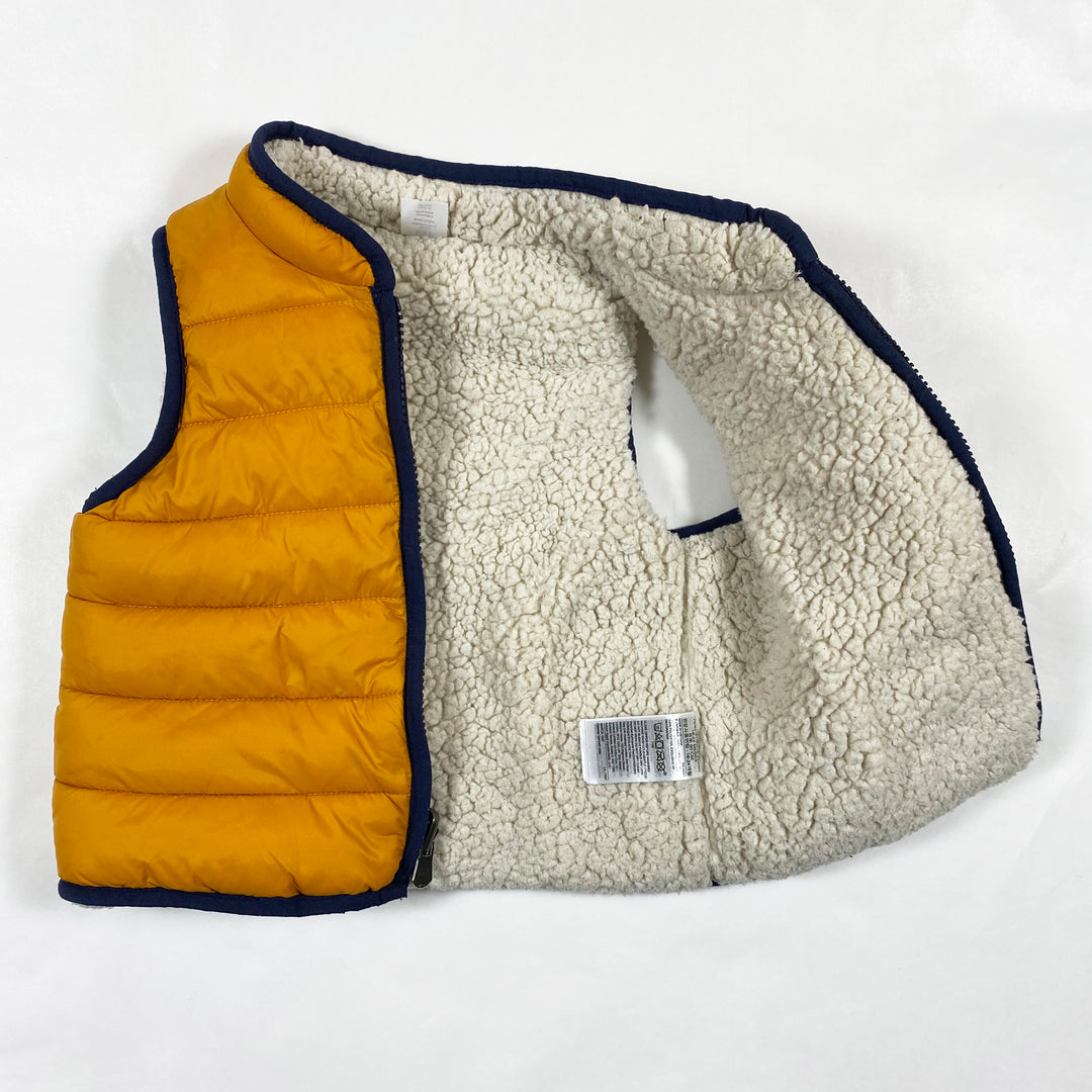 Gap orange faux sherpa gilet 18-24M 2