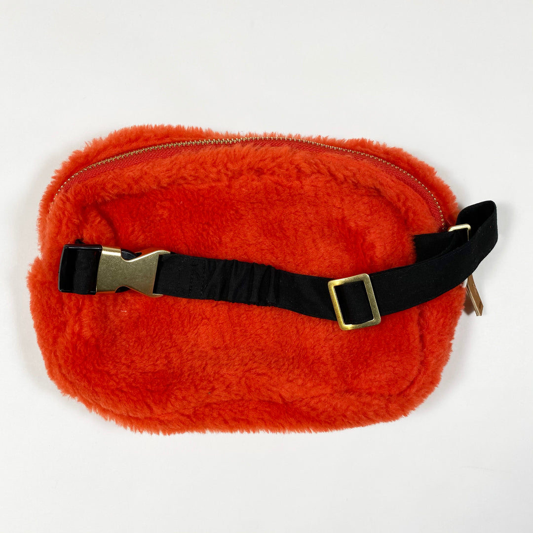 Mini Rodini bright orange faux fur belt bag Second Season One size 2