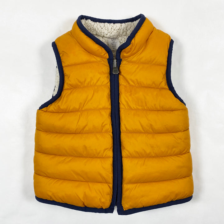 Gap orange faux sherpa gilet 18-24M 1