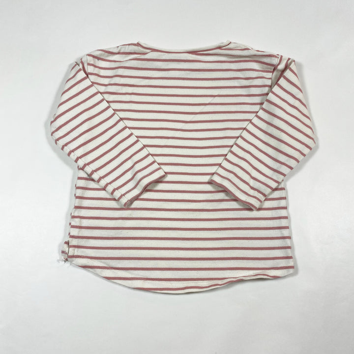 Zara blush striped top 3-4Y 2