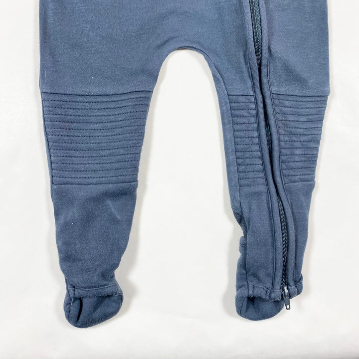 Goumi dusky blue bamboo zip pyjama 6-9M 2