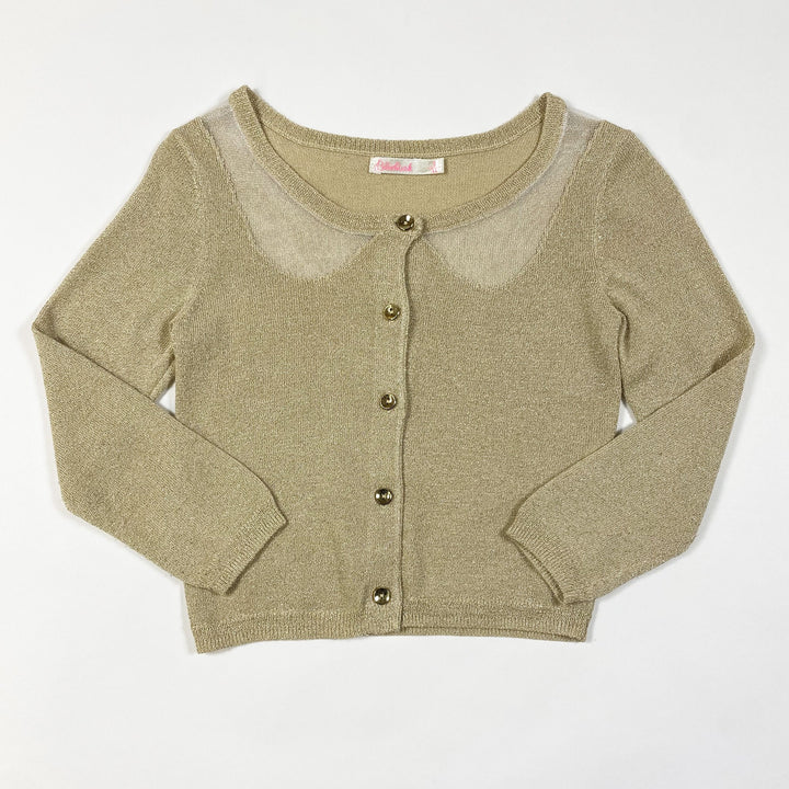 Billieblush fine knit gold metallic cardigan 3Y/94