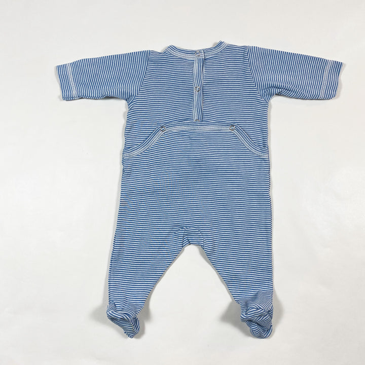 Petit Bateau blue striped pyjama, long 1M/54 2