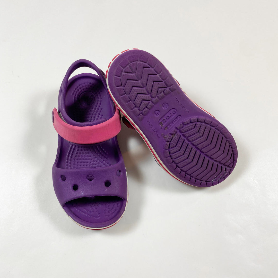 Geox purple crocband sandals 24-25 (C8) 2
