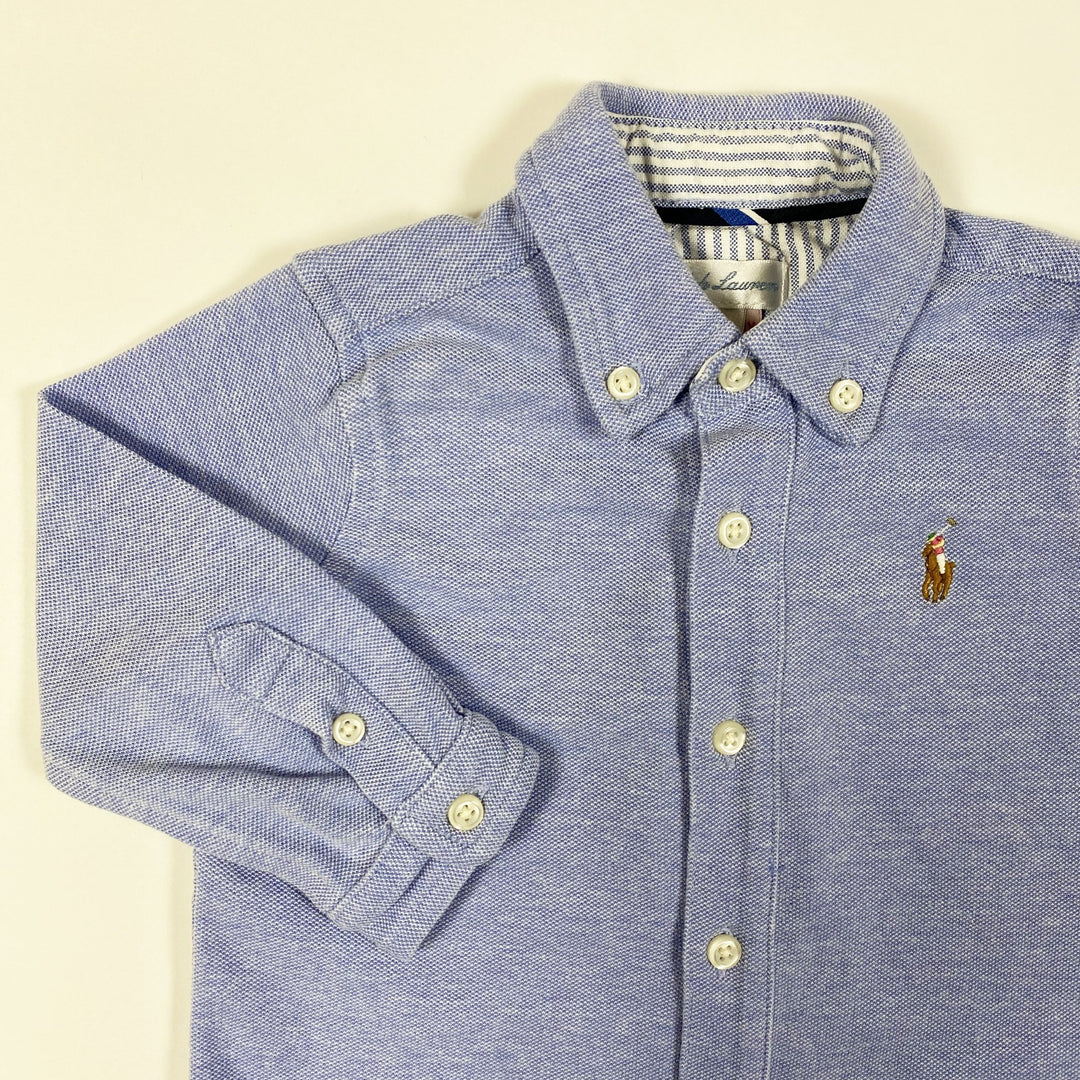 Ralph Lauren blaues langärmeliges Hemd 6M