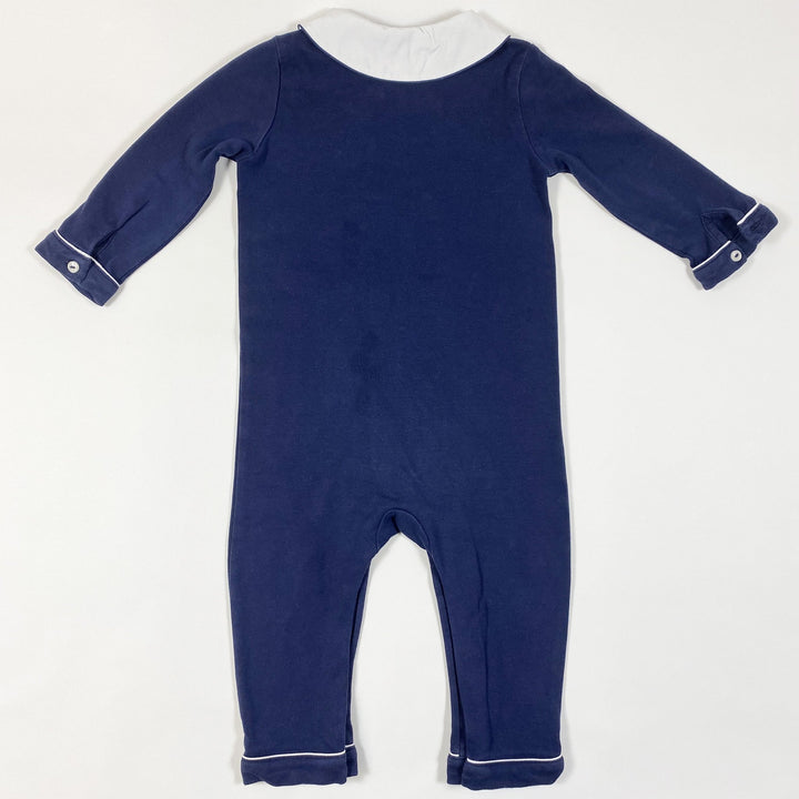 Ralph Lauren navy double-breasted jumpsuit 12M