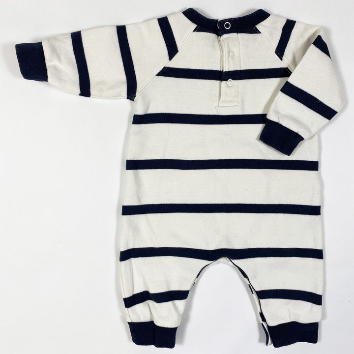 Petit Bateau french terry marinière jumpsuit 6M/67