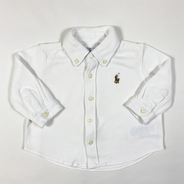 Ralph Lauren weisses langärmeliges Shirt 3M