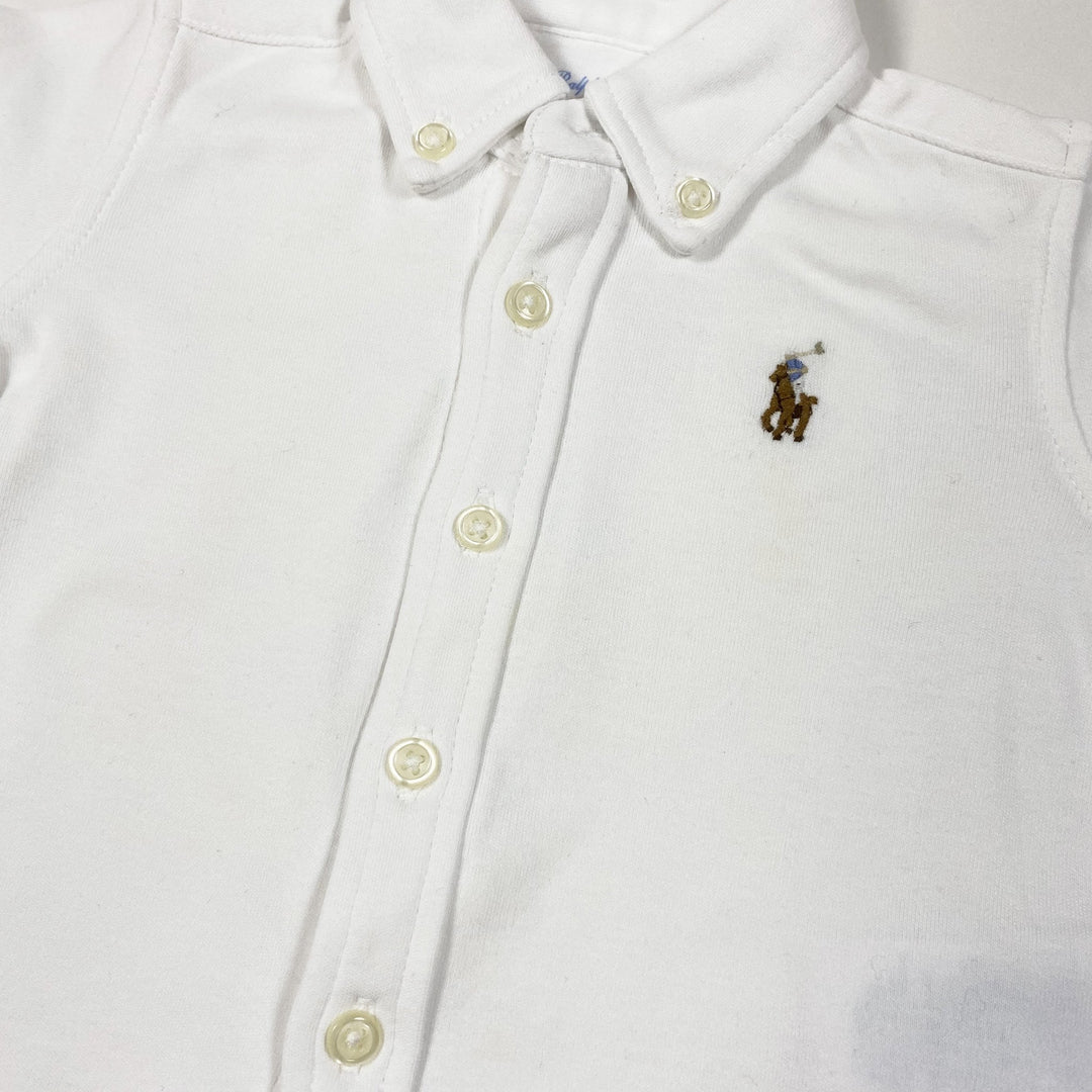 Ralph Lauren white long-sleeved shirt 3M