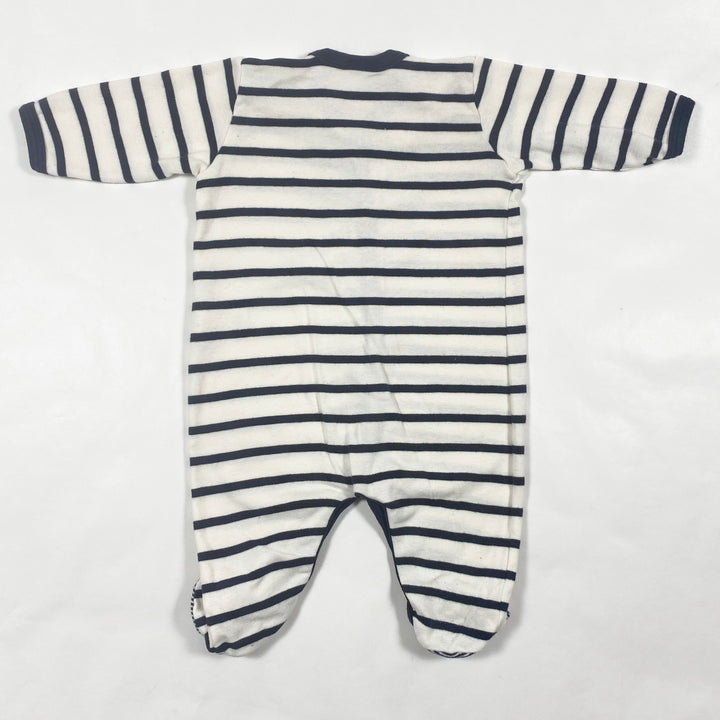 Petit Bateau mariniere stripe footed pyjama 3M/60 2